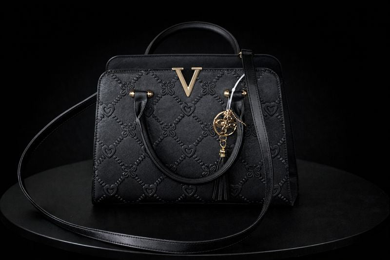 Cartera de Mano Negra de Mujer – Crosell New York