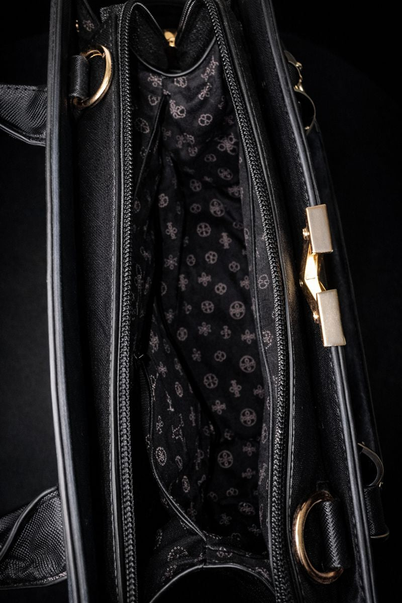 Cartera de Mano Negra de Mujer – Crosell New York